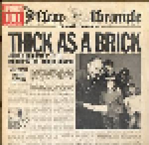 Cover - Jethro Tull: Thick As A Brick