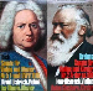 Johann Sebastian Bach + Johannes Brahms: Bach - Violinsonate F-Moll / Brahms - Violinsonate A-Dur (Split-LP) - Bild 1