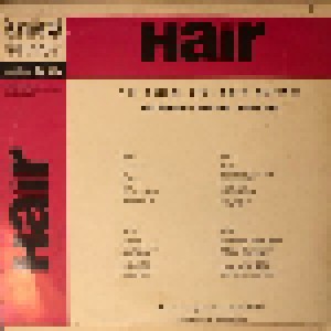 Galt MacDermot: Hair - The American Tribal Love-Rock Musical (LP) - Bild 2