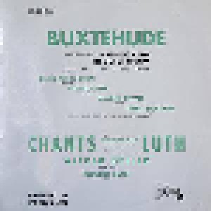 Cover - Francesco Canova da Milano: Buxtehude & Chants Avec Accompagnement De Luth