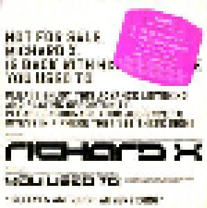 Richard X: You Used To (Promo-Single-CD) - Bild 1