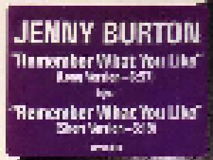 Jenny Burton: Remember What You Like (Promo-12") - Bild 3