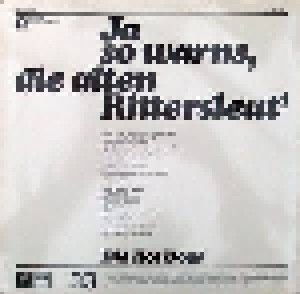 Hot Dogs: Ja So Warns, Die Alten Rittersleut' (LP) - Bild 2