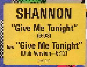 Shannon: Give Me Tonight (Promo-12") - Bild 3