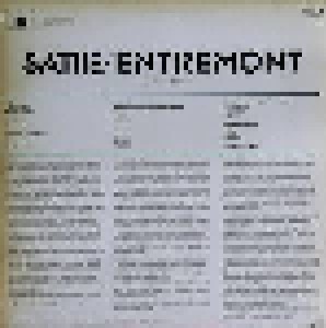 Erik Satie: Satie / Entremont (LP) - Bild 2