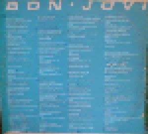 Bon Jovi: Bon Jovi (LP) - Bild 2