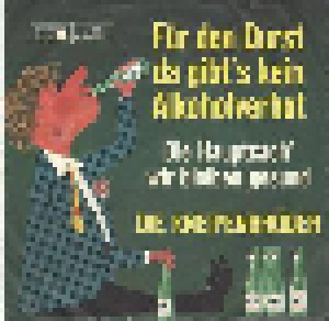 Cover - Kneipenbrüder, Die: Für Den Durst Da Gibt's Kein Alkoholverbot