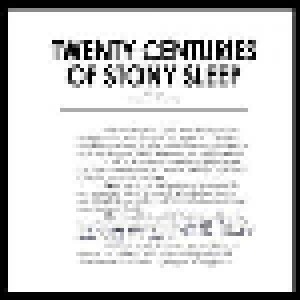 Cover - Espen Eriksen Trio: Twenty Centuries Of Stony Sleep