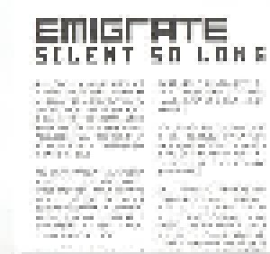 Emigrate: Silent So Long (CD) - Bild 5