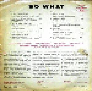 No To Co: So What (LP) - Bild 2