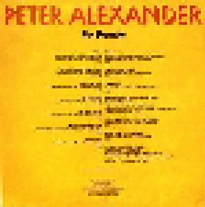 Peter Alexander: Peter Alexander - Ein Porträt (LP) - Bild 2