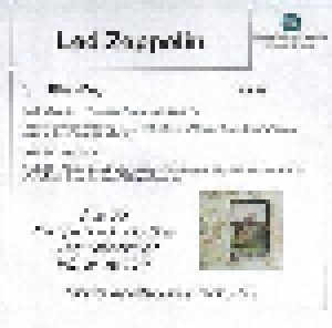 Led Zeppelin: Black Dog (Promo-Single-CD-R) - Bild 2