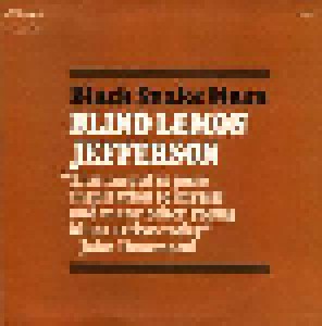 Cover - Blind Lemon Jefferson: Black Snake Moan