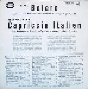 Maurice Ravel + Pjotr Iljitsch Tschaikowski: Ravel: Bolero - Tschaikowsky: Cappricio Italien (Split-LP) - Bild 2
