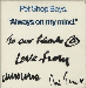 Pet Shop Boys: Always On My Mind (Promo-12") - Bild 1