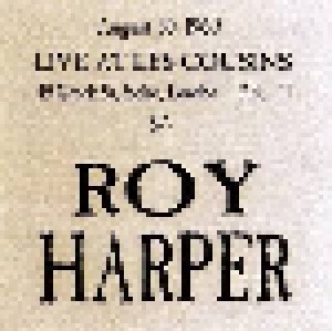 Roy Harper: Live At Les Cousins (2-CD) - Bild 1
