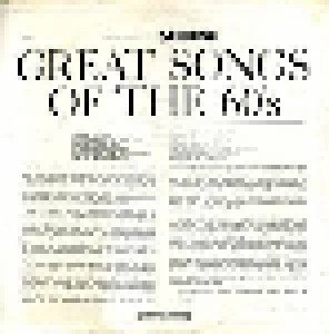 Great Songs Of The 60's Volume I (LP) - Bild 2