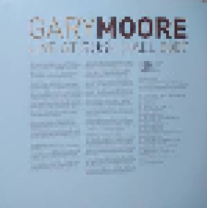 Gary Moore: Live At Bush Hall 2007 (2-LP) - Bild 3