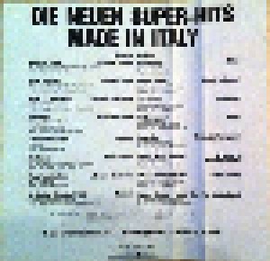 Die Neuen Super-Hits - Made In Italy (Tape) - Bild 4