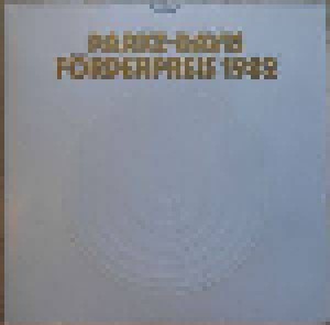 Cover - Heinrich Wilhelm Ernst: Parke-Davis Förderpreis 1982