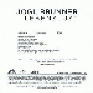 Jogl Brunner: Lebenslust (Promo-Single-CD) - Bild 2