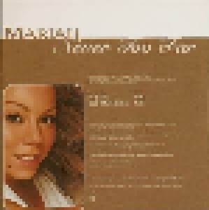 Mariah Carey: Never Too Far (Promo-Single-CD) - Bild 2