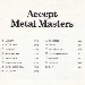 Accept: Metal Masters (CD) - Bild 5