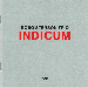 Cover - Bobo Stenson Trio: Indicum