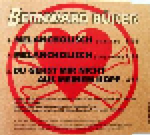 Bernward Büker: Melancholisch (Single-CD) - Bild 2