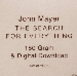 John Mayer: The Search For Everything (2-LP) - Bild 3