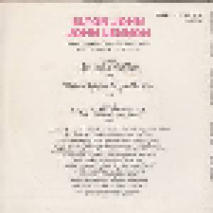 Elton John Band Feat. John Lennon And The Muscle Shoals Horns: Elton John / John Lennon (Amiga Quartett) (7") - Bild 2
