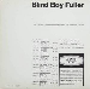 Blind Boy Fuller: Country Blues 1935 - 1940 (LP) - Bild 4