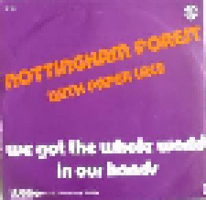 Nottingham Forest & Paper Lace: We Got The Whole World In Our Hands (7") - Bild 2