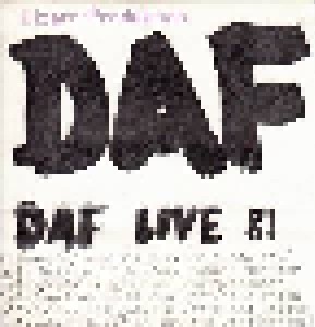 Deutsch Amerikanische Freundschaft: Daf Live 81 (CD) - Bild 2