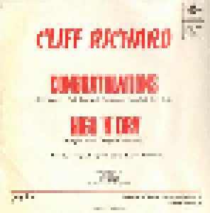 Cliff Richard: Congratulations (7") - Bild 2