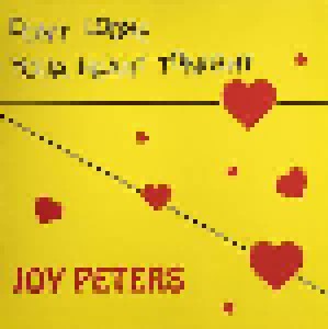Cover - Joy Peters: Don't Loose Your Heart Tonight / One Night In Love