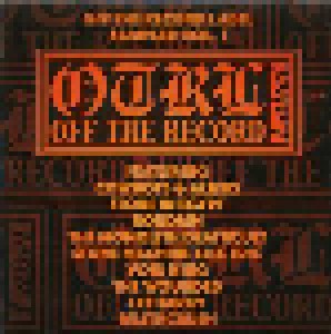 Cover - Boudain: Off The Record Label Sampler Vol. 1