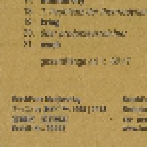 Gundermann: Krams - Das Letzte Konzert (2-CD) - Bild 2
