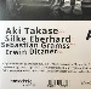 Erwin Ditzner: Carte Blanche - Takase/Eberhard/Gramss (LP) - Bild 6