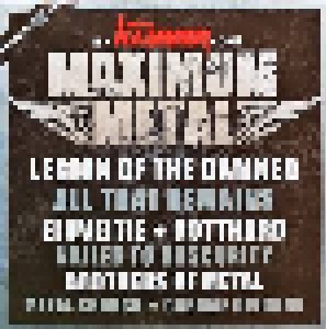 Cover - Nailed To Obscurity: Metal Hammer - Maximum Metal Vol. 244