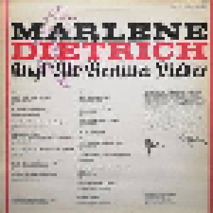 Marlene Dietrich: Marlene Dietrich Singt Alt-Berliner Lieder (LP) - Bild 2