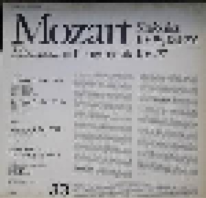 Wolfgang Amadeus Mozart: Sinfonien KV 96,184, 202 Maurerische Trauermusik KV 477 (LP) - Bild 2