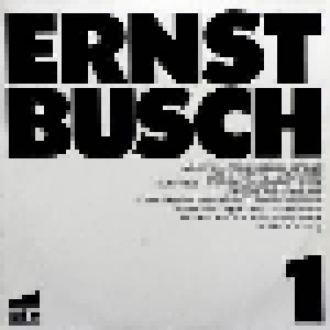Ernst Busch: 1-Lieder Der Arbeiterklasse 1917-1933 (1970)