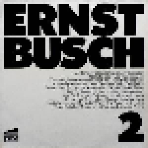 Ernst Busch: 2-Lieder Des Spanischen Bürgerkrieges (1970)