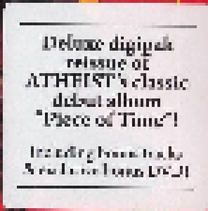 Atheist + R.A.V.A.G.E.: Piece Of Time (Split-CD + DVD) - Bild 2