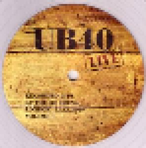 UB40: Live - Recorded Live At The O2 Arena, London. 12.12.2009 Volume 1 (2-LP) - Bild 3