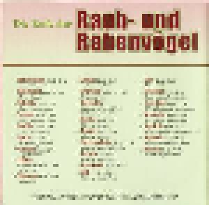  Unbekannt: Die Rufe Der Raub- Und Rabenvögel (CD) - Bild 2