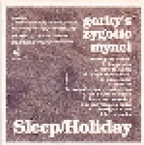 Gorky's Zygotic Mynci: Sleep/Holiday (Promo-CD) - Bild 2