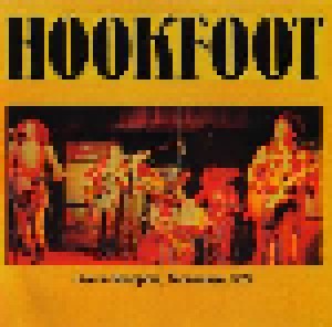 Cover - Hookfoot: Live In Memphis, Tennessee 1972
