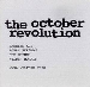 Cover - Borah Bergman: October Revolution, The